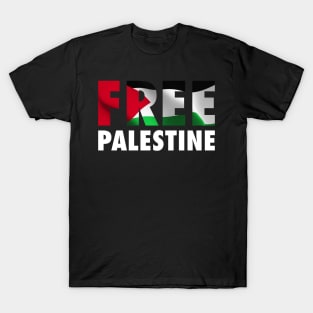 Free Palestine - The Palestinian Flag Graphic T-Shirt